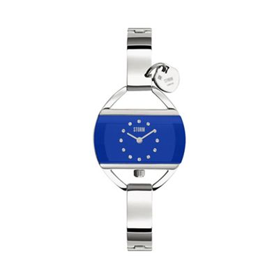 Ladies lazer blue TEMPTRESS CHARM metal strap watch tempt charm blu
